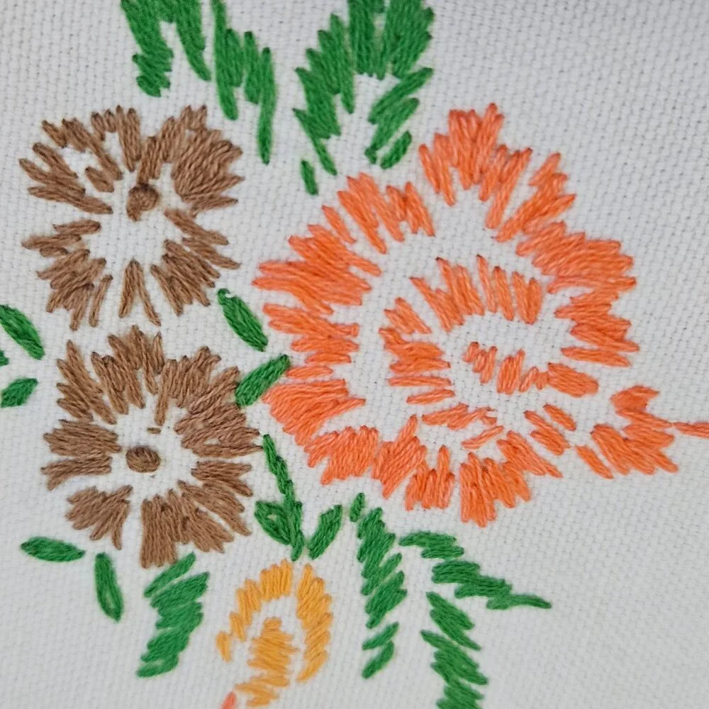 Vintage floral green